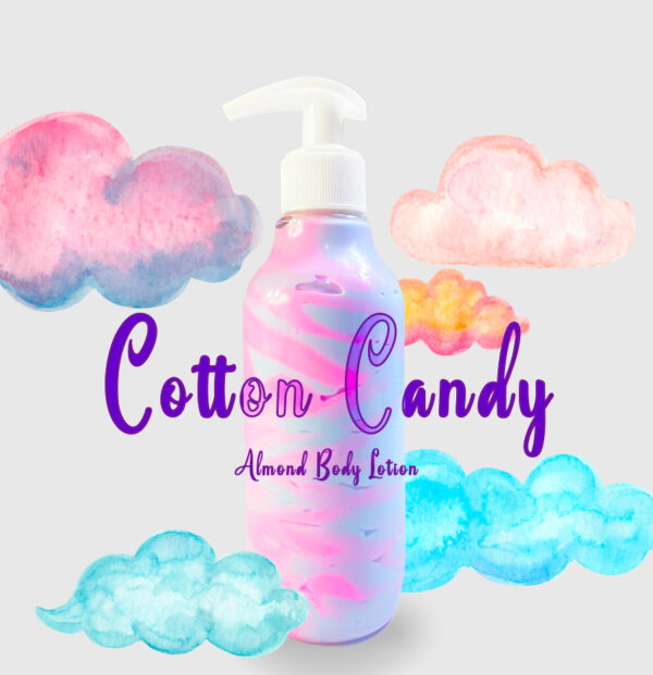 Cotton candy almond body lotion by wanda skin care