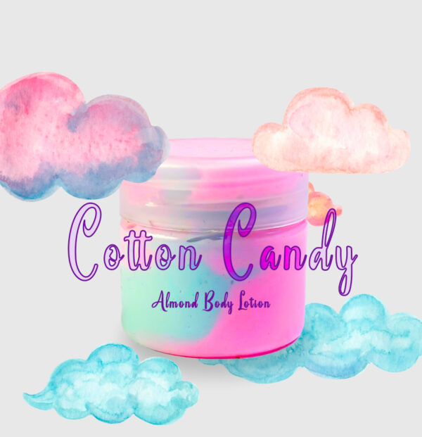 Cotton candy almond body lotion by wanda skin care