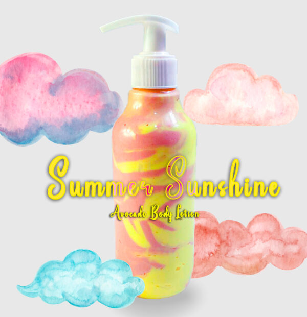 Summer sunshine avocado body lotion by wanda skin care